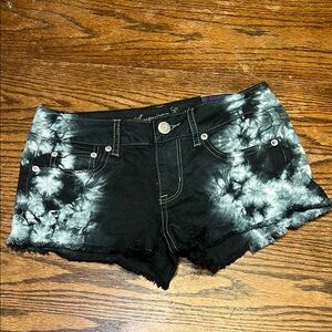 American Eagle Outfitters Low-rise shortie Jean Shorts Tie-Dye